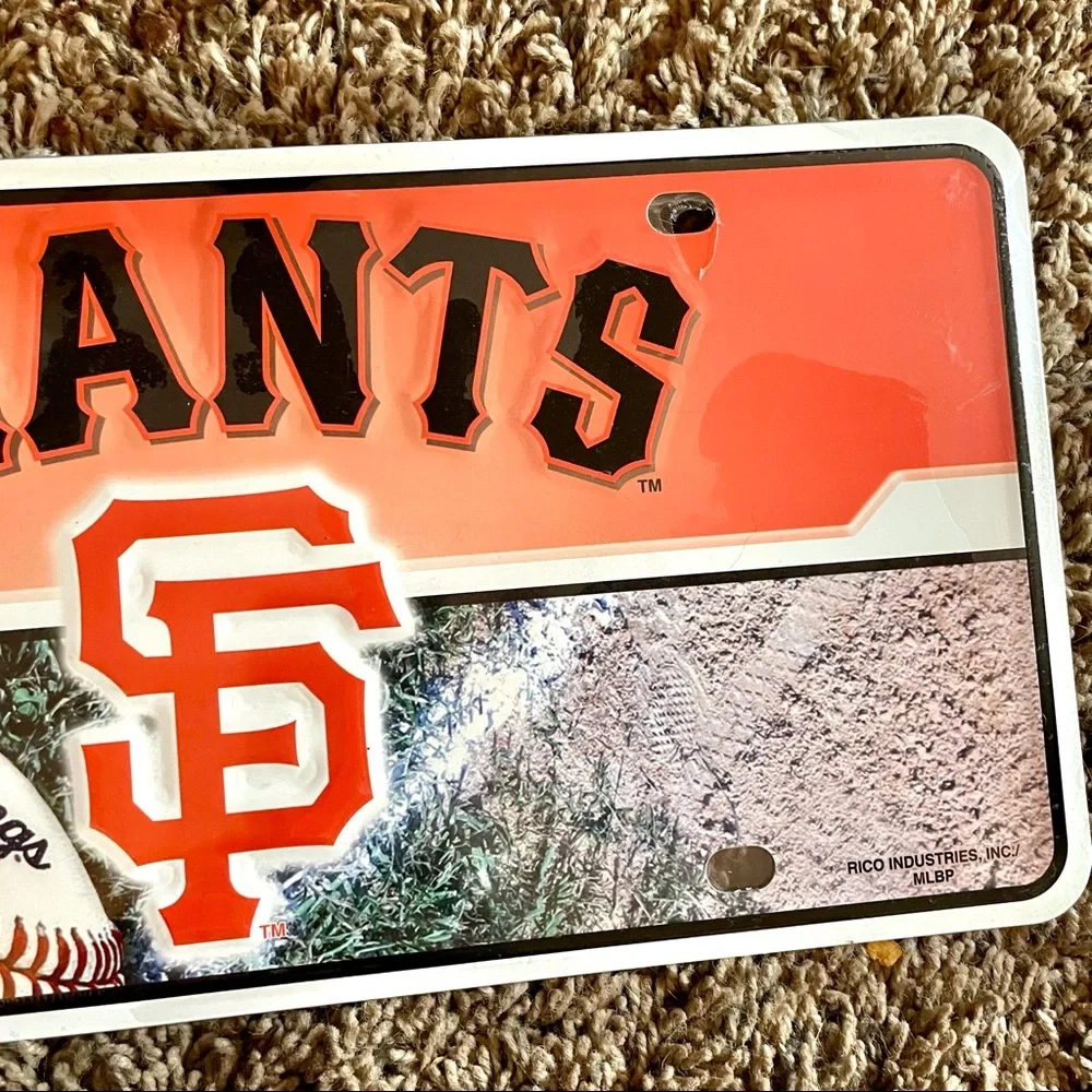 NEW MLB San Francisco Giants License Plate Baseball Metal Sign